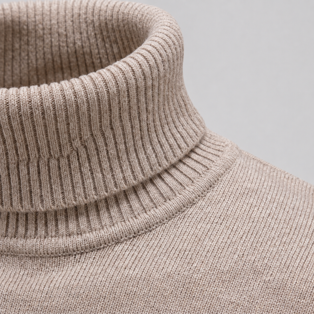 Men's Slim Fit Viscose Turtleneck Sweater