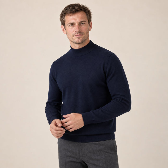 Men's Classic Wool Turtleneck Sweater