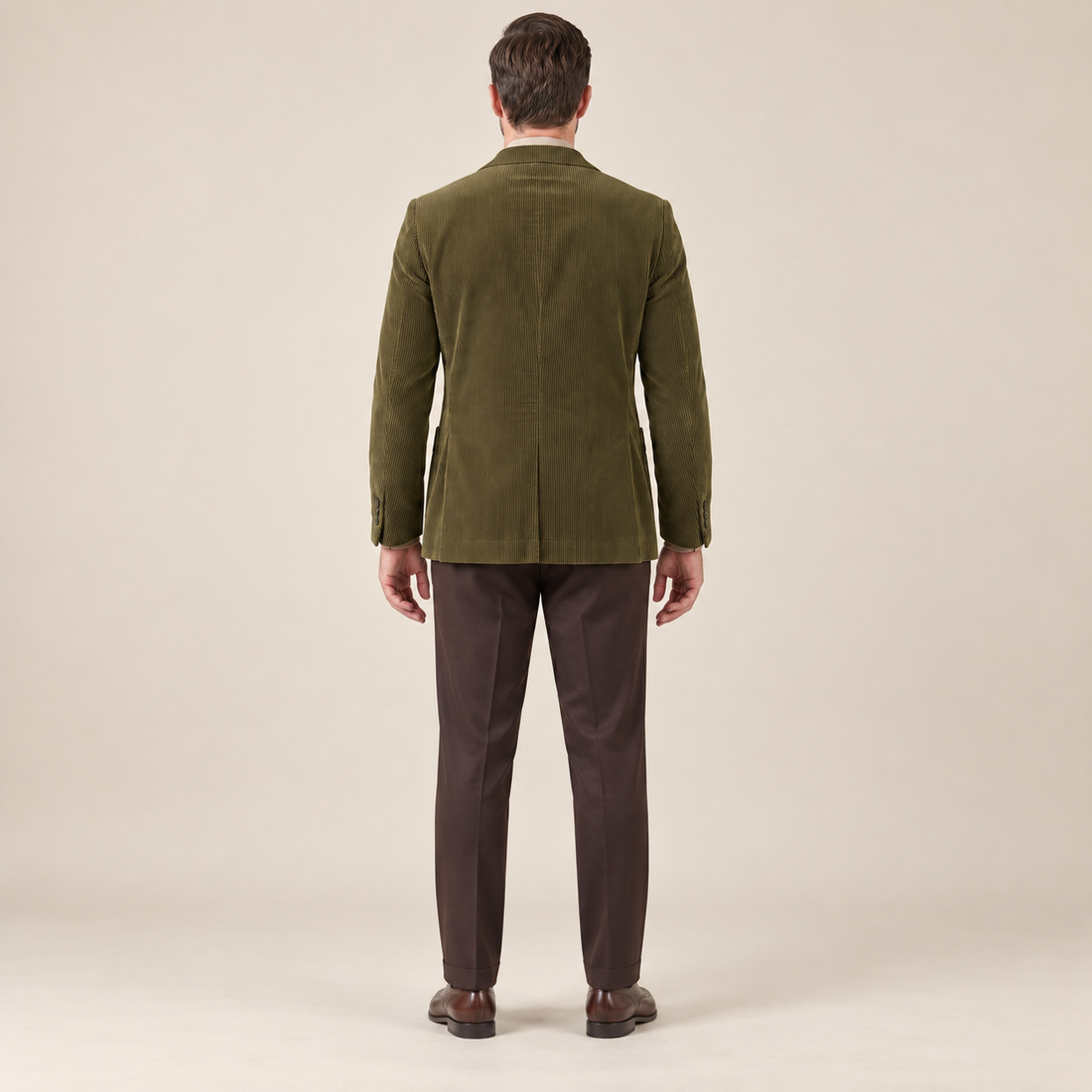 Men's Corduroy Blazer Jacket with Matching Vest