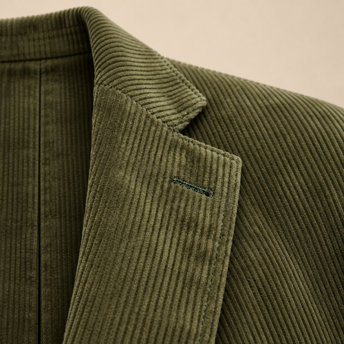 Men's Corduroy Blazer Jacket with Matching Vest