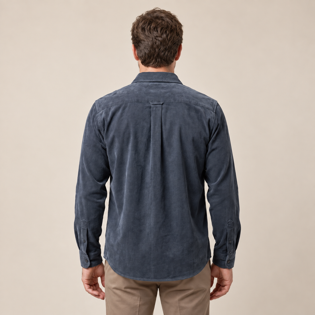 Men's Corduroy Long Sleeve Casual Shirt