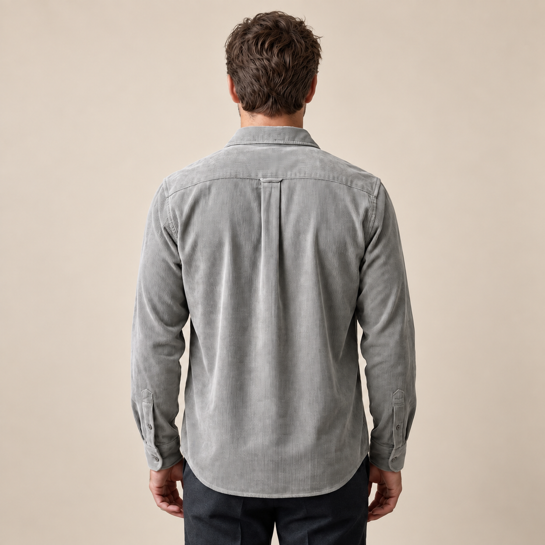 Men's Corduroy Long Sleeve Casual Shirt