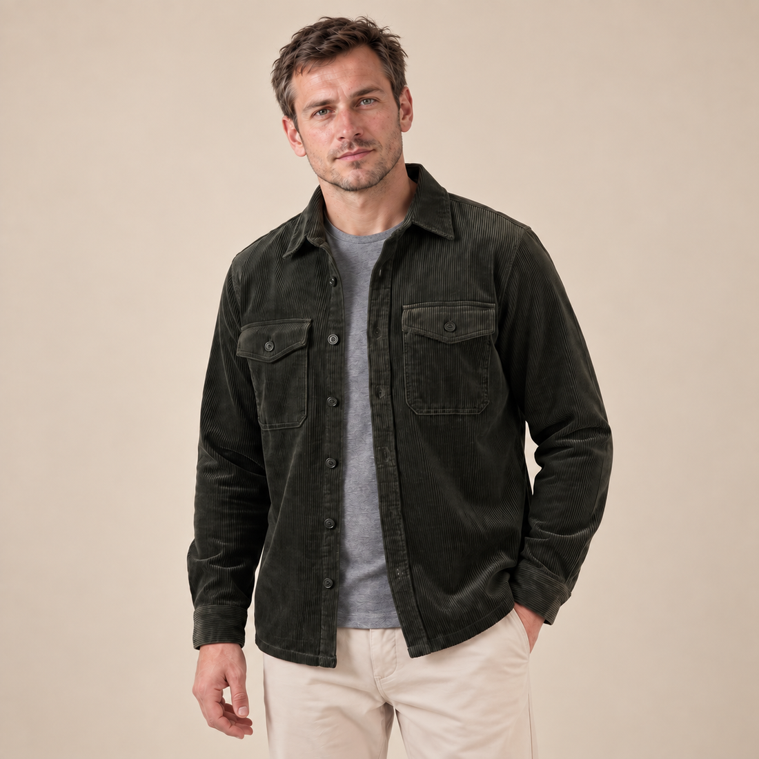 Men's Corduroy Overshirt