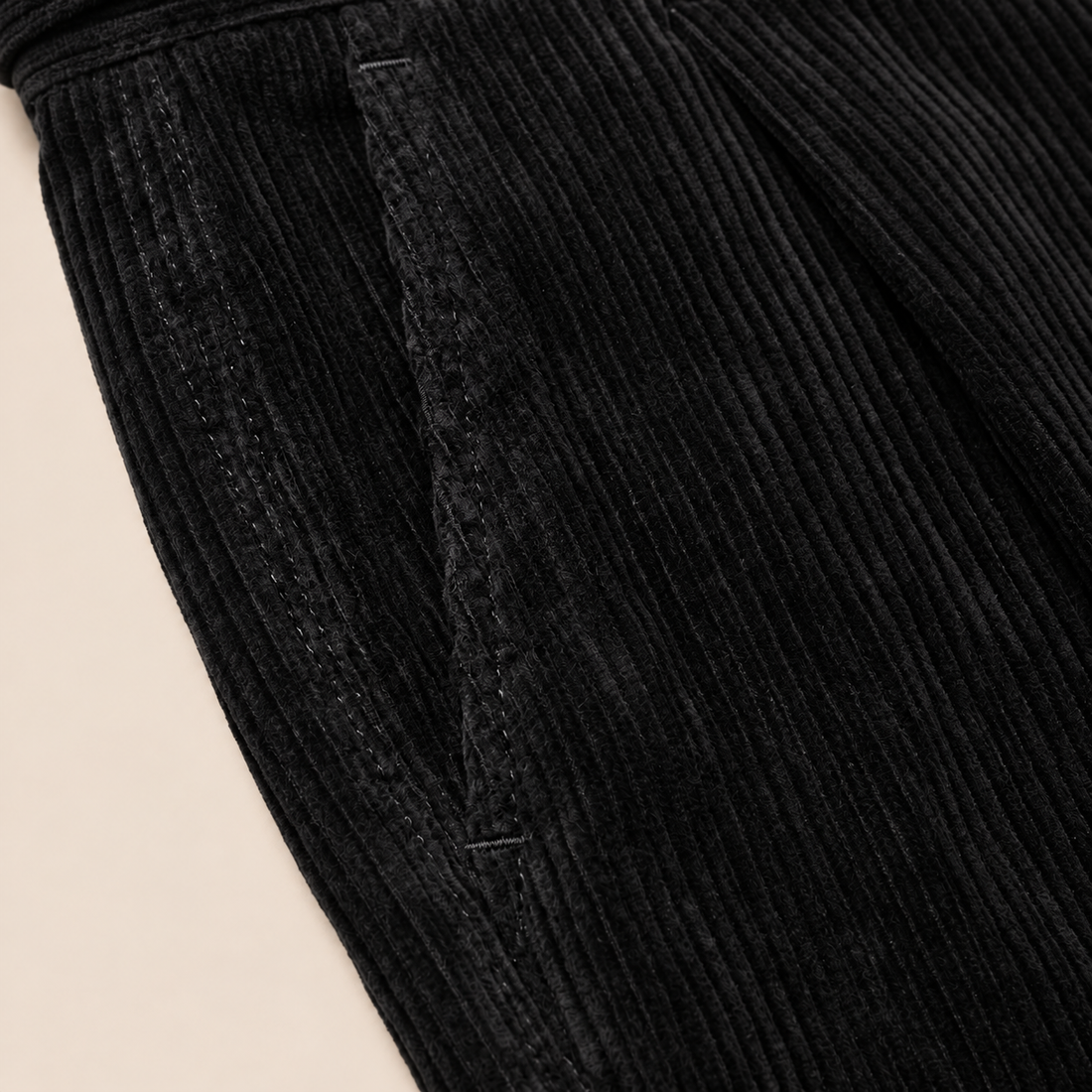 Men's Corduroy Pleated Trousers