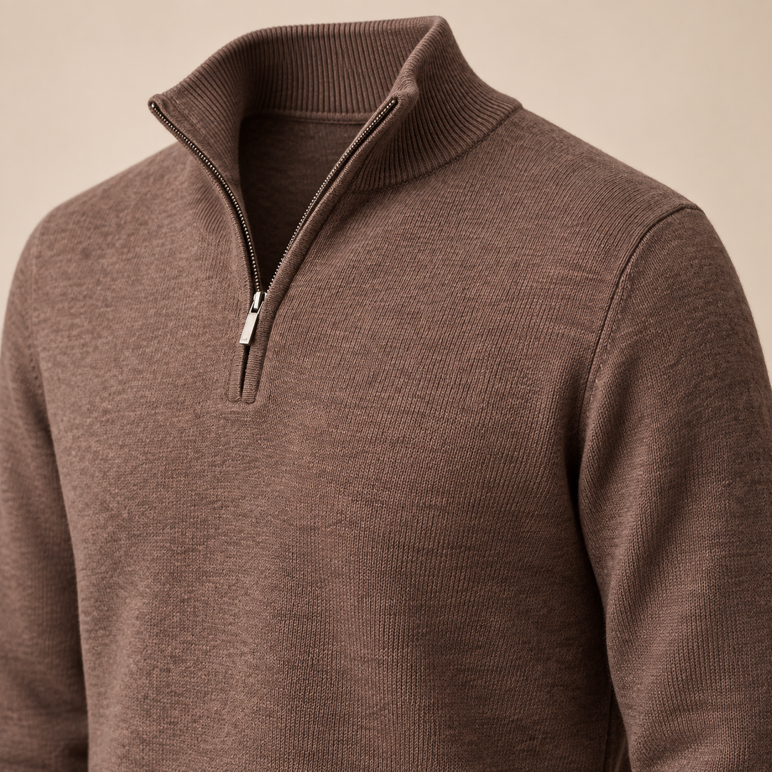 Men's Cotton Half-Zip Sweater