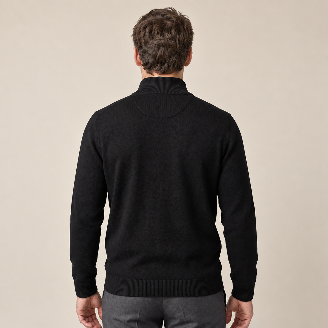 Men's Cotton Half-Zip Sweater