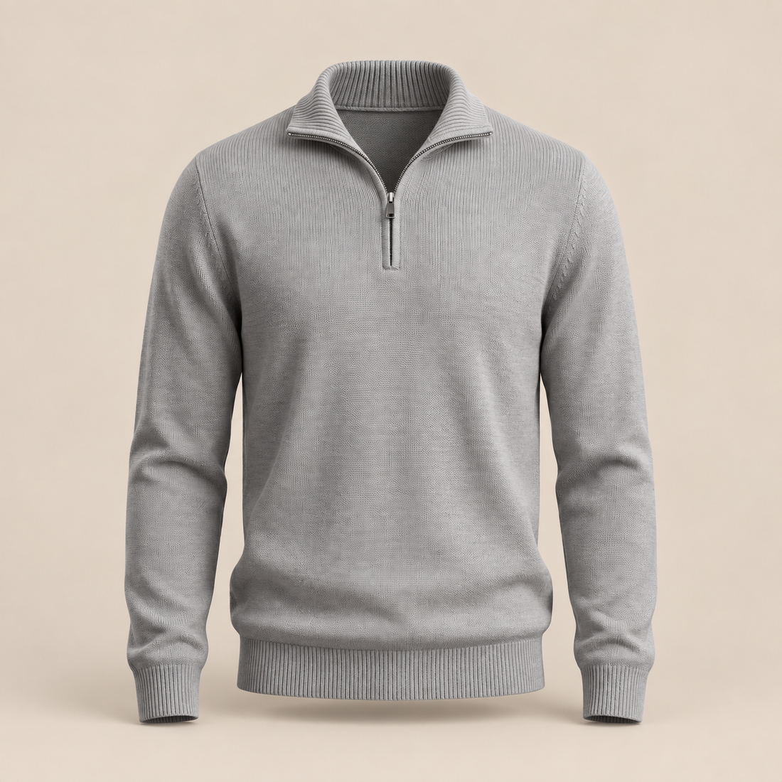 Men's Cotton Half-Zip Sweater