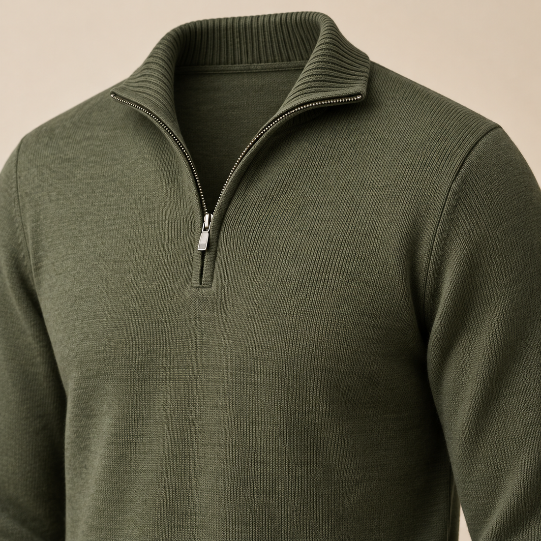 Men's Cotton Half-Zip Sweater