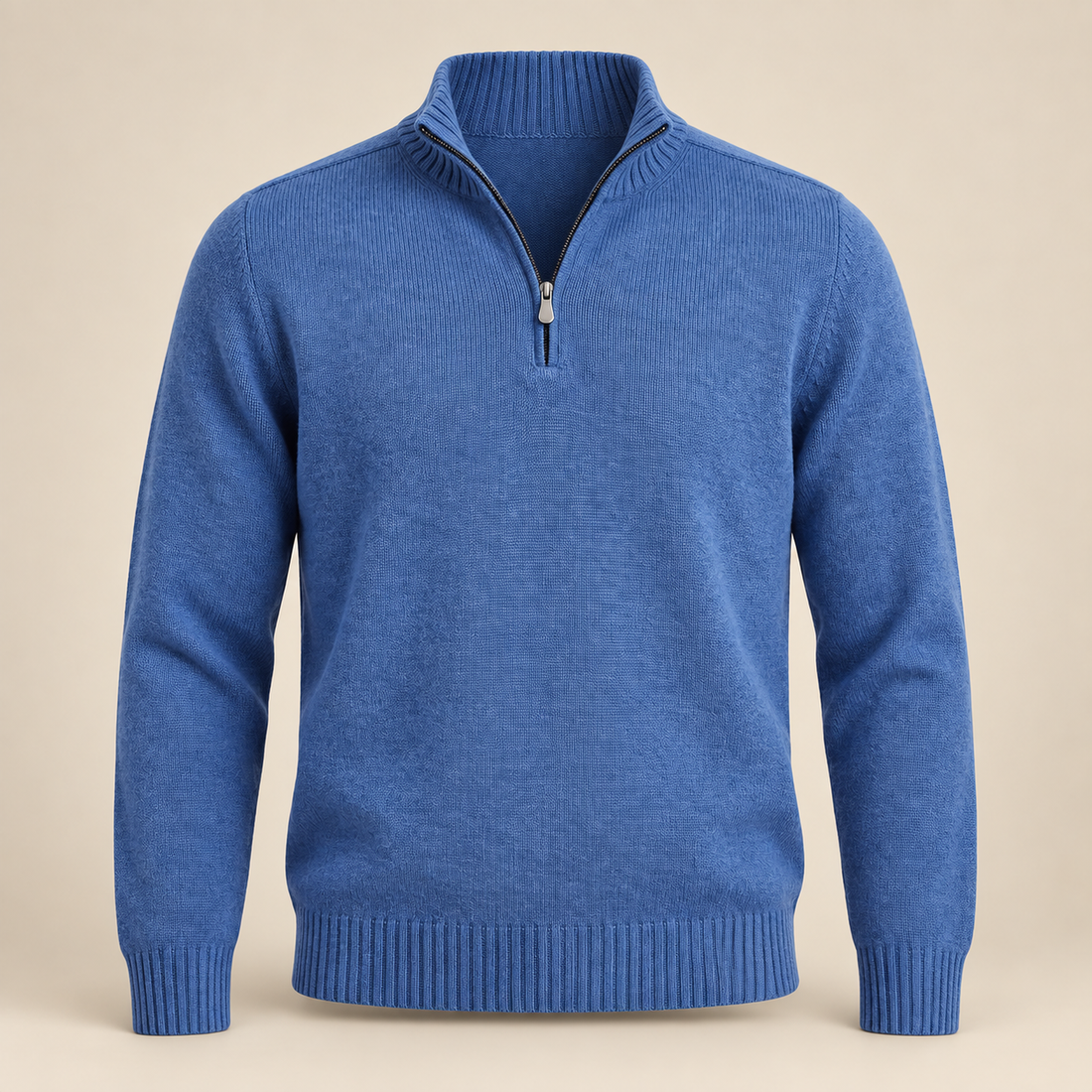 Men's Cotton Half-Zip Sweater