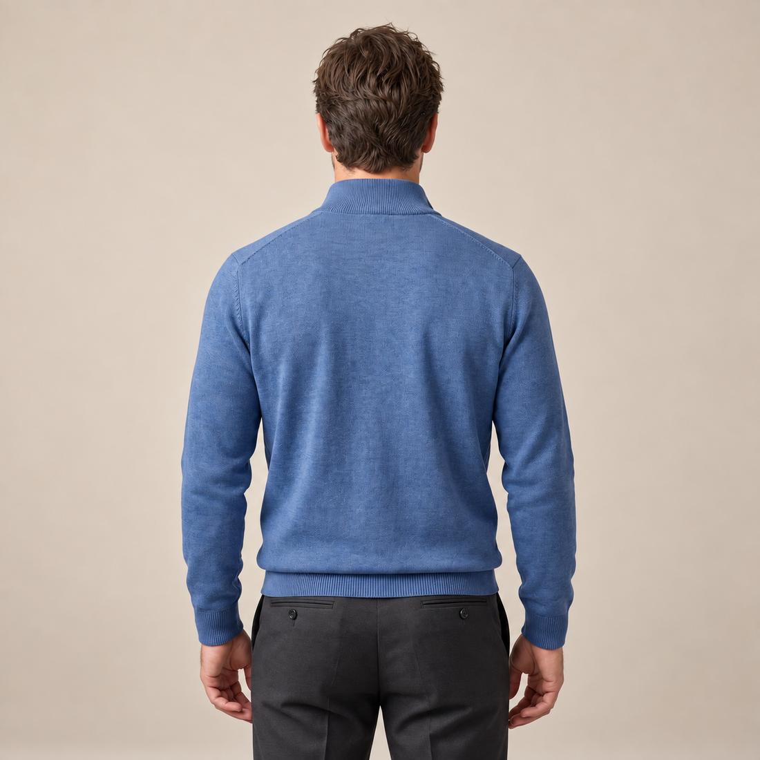 Men's Cotton Half-Zip Sweater
