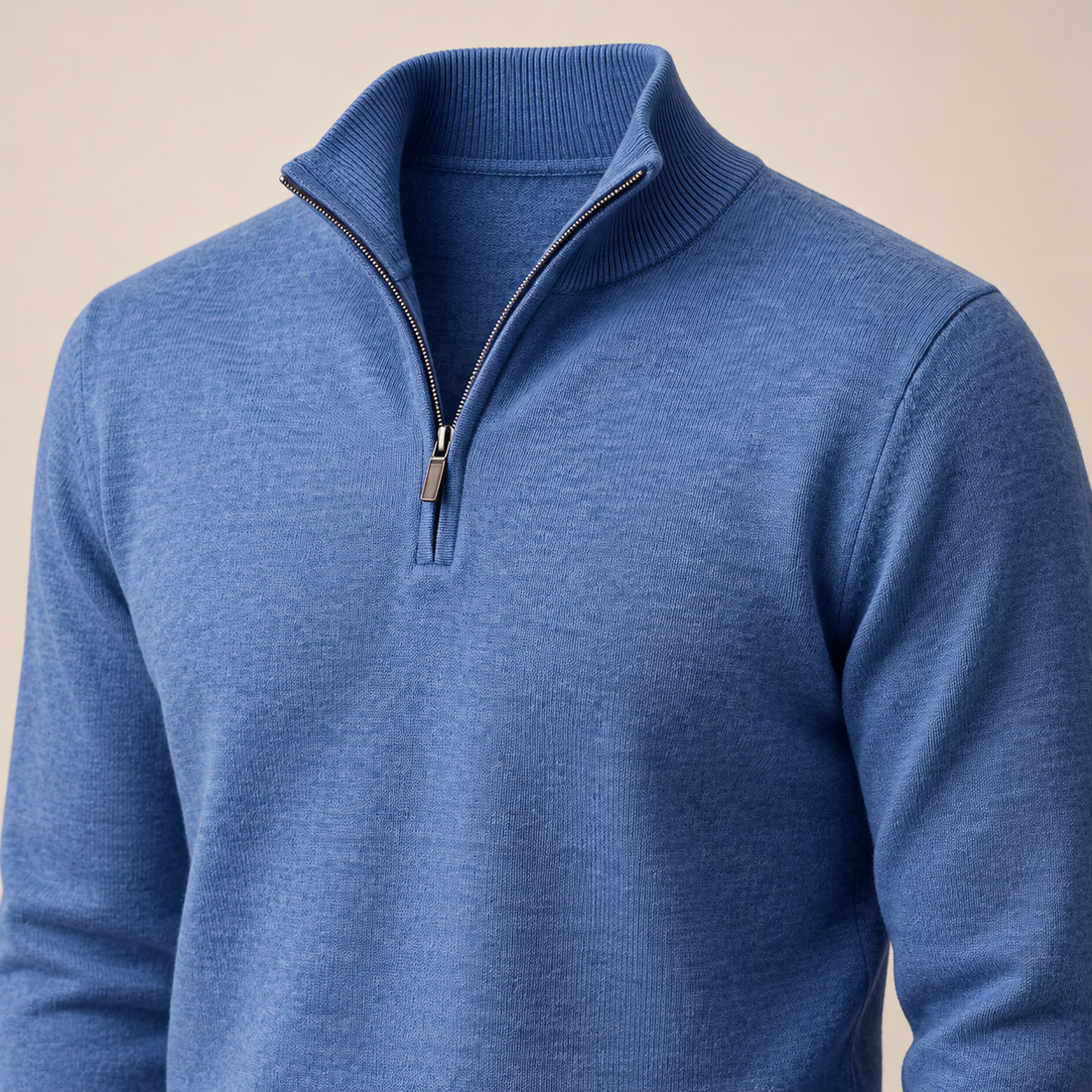 Men's Cotton Half-Zip Sweater