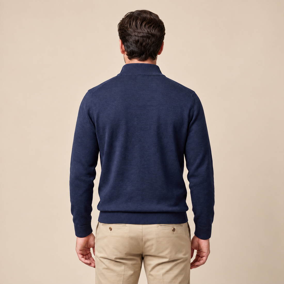 Men's Cotton Half-Zip Sweater
