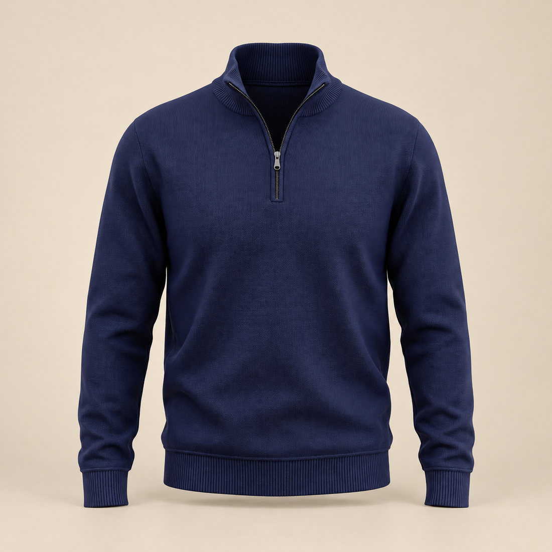 Men's Cotton Half-Zip Sweater