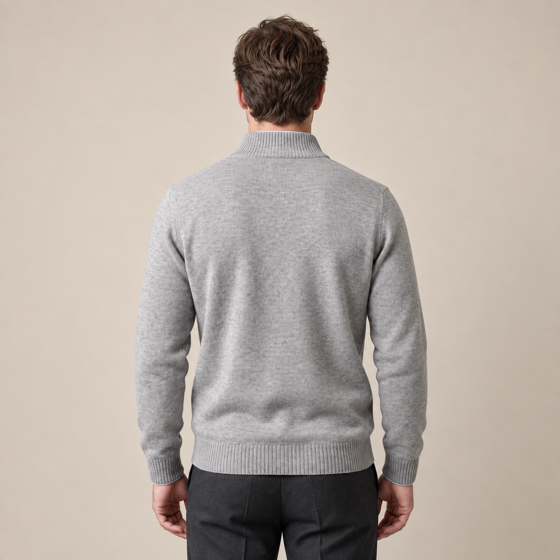Men's Cotton Half-Zip Sweater