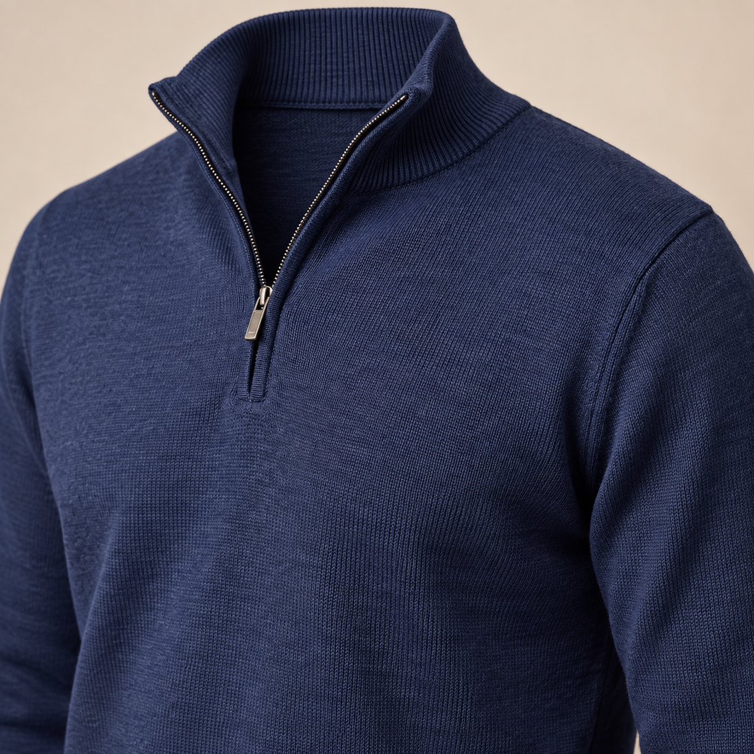 Men's Cotton Half-Zip Sweater