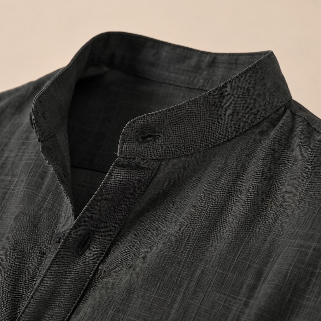 Men's Cotton Popover Henley Shirt