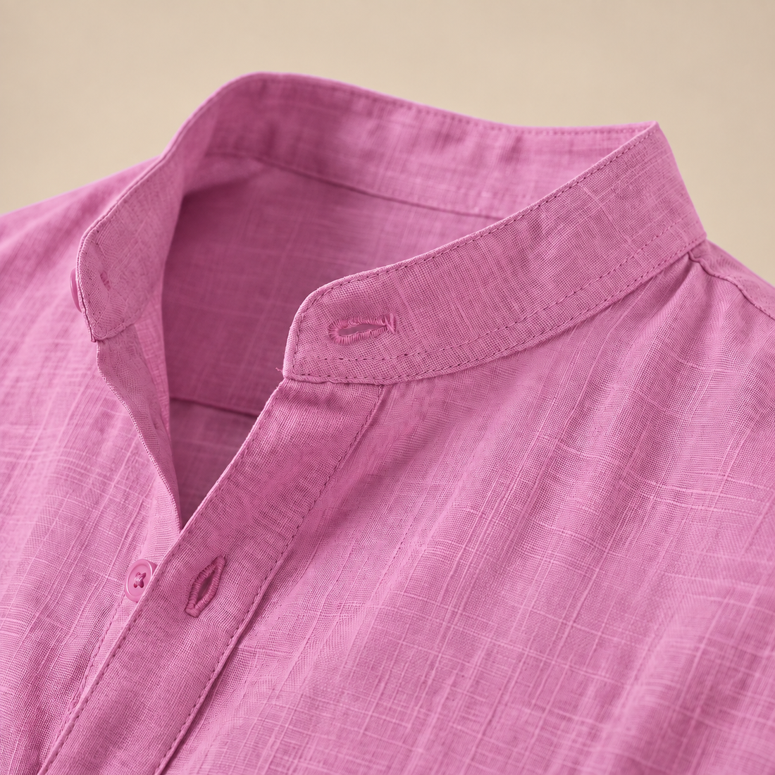 Men's Cotton Popover Henley Shirt