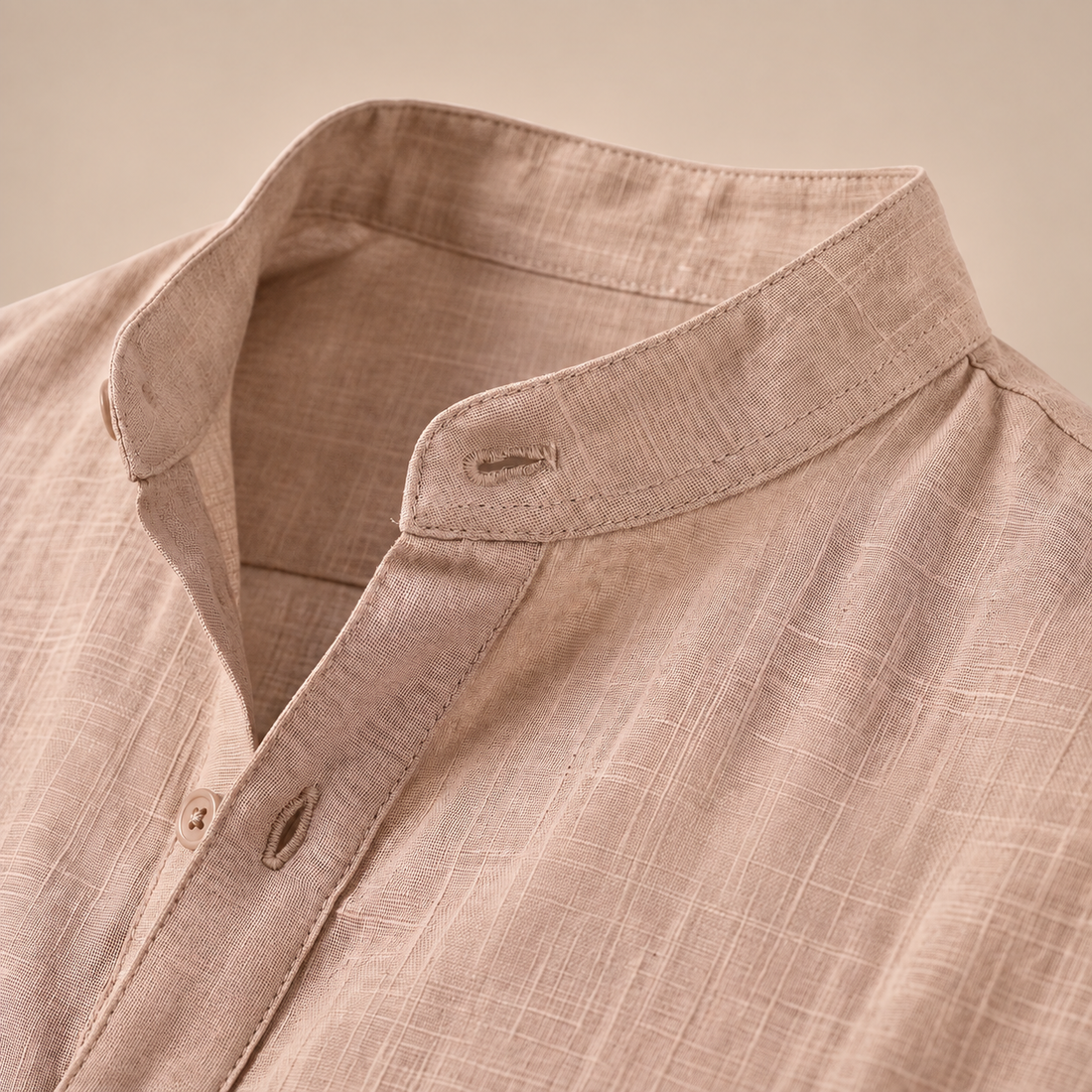 Men's Cotton Popover Henley Shirt