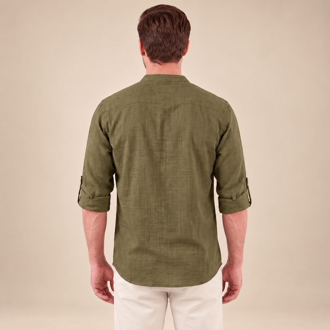 Men's Cotton Popover Henley Shirt