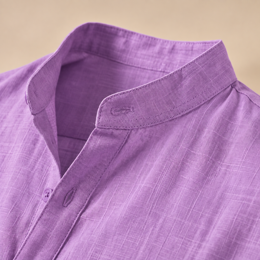 Men's Cotton Popover Henley Shirt