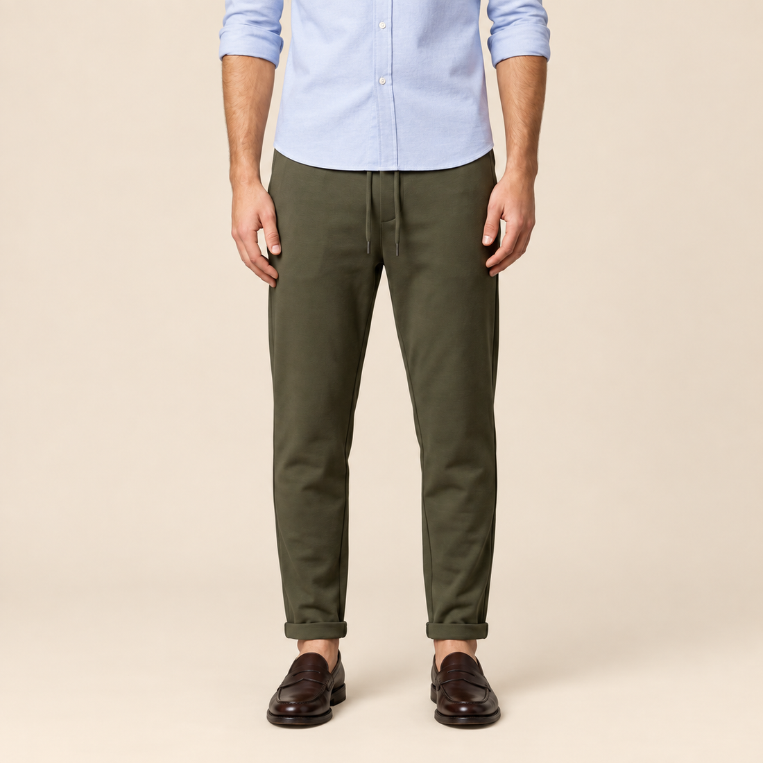 Men's Drawstring Tailored Trousers
