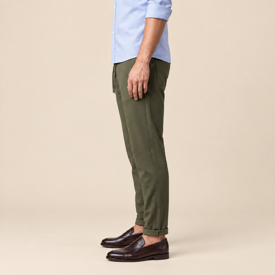 Men's Drawstring Tailored Trousers