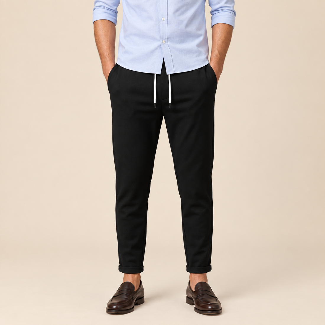 Men's Drawstring Tailored Trousers
