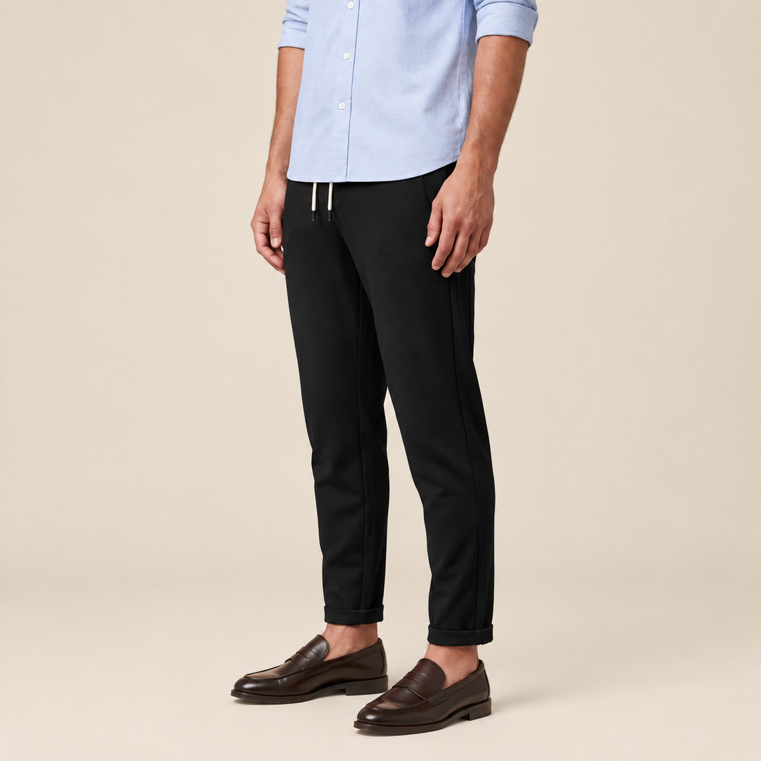 Men's Drawstring Tailored Trousers