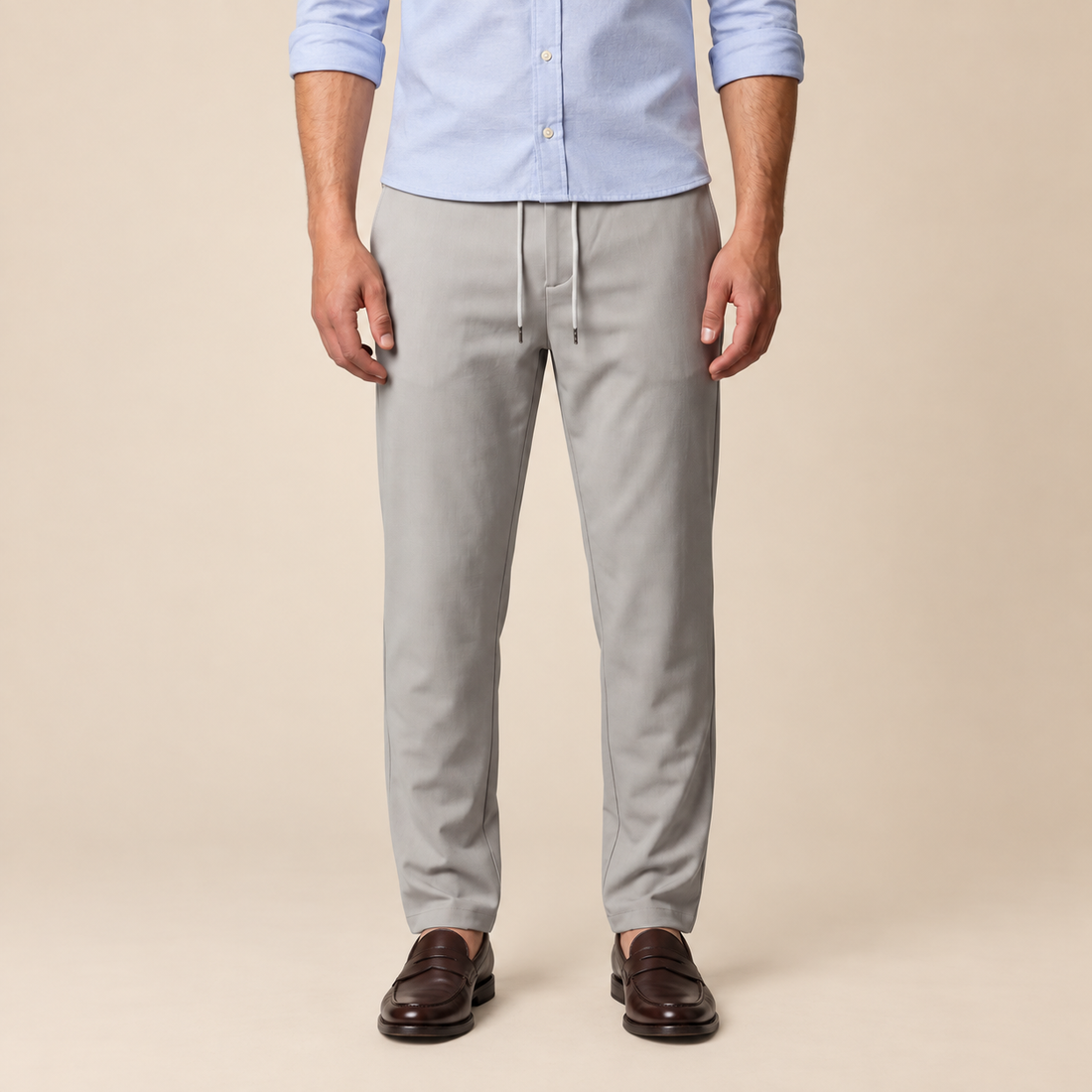 Men's Drawstring Tailored Trousers