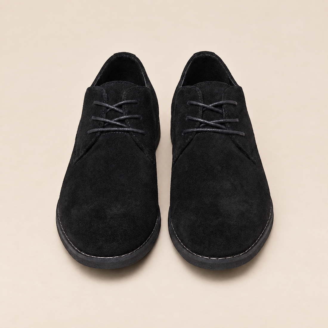 Men's Suede Lace-Up Derby Shoes