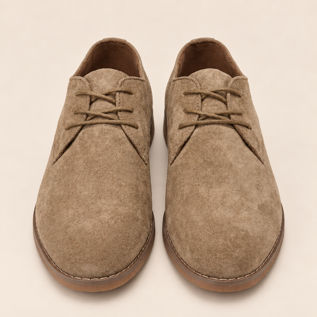 Men's Suede Lace-Up Derby Shoes