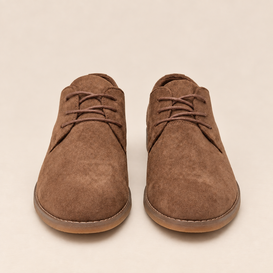 Men's Suede Lace-Up Derby Shoes