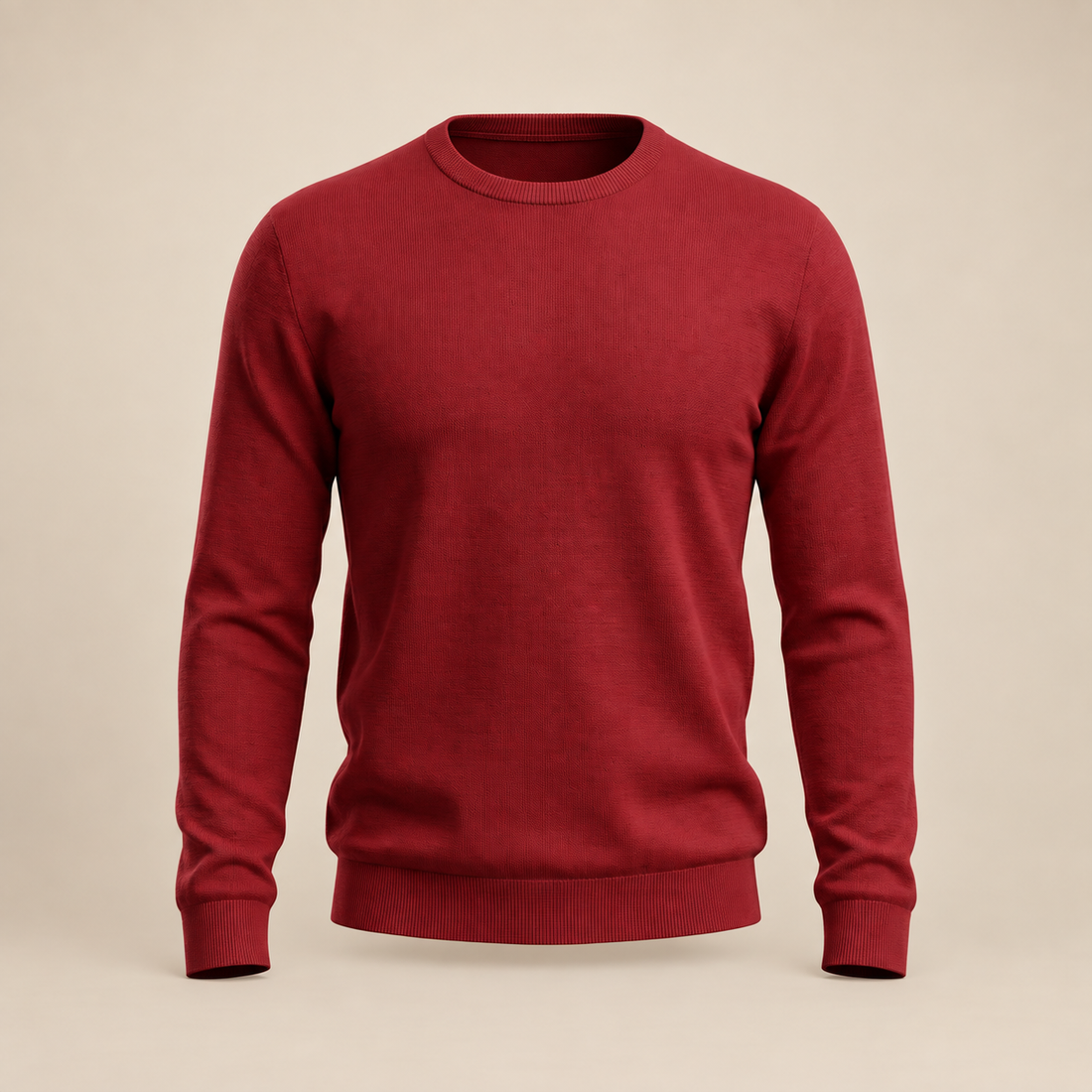 Men's Fine Knit Crew Neck Sweater