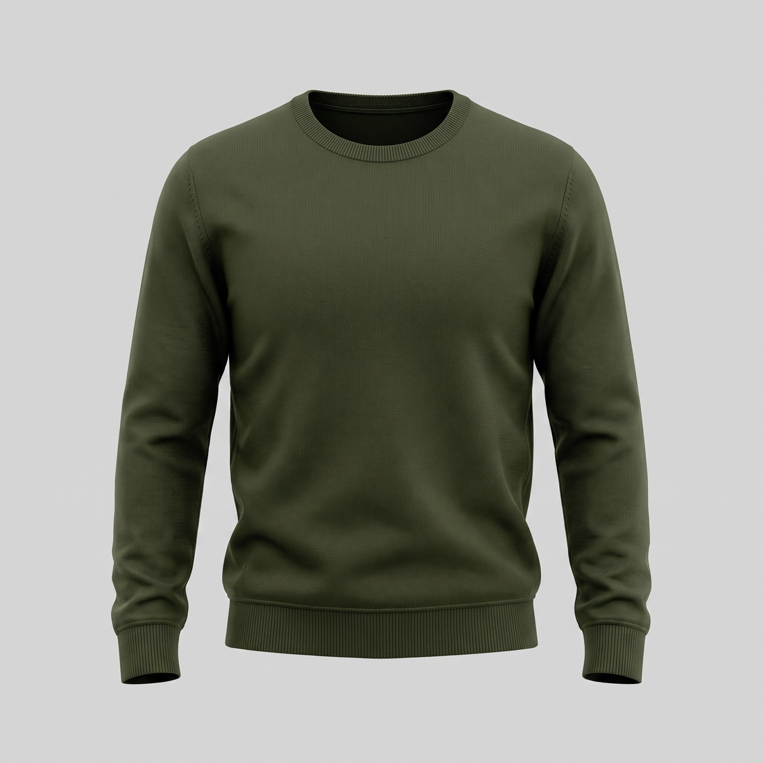 Men's Fine Knit Crew Neck Sweater