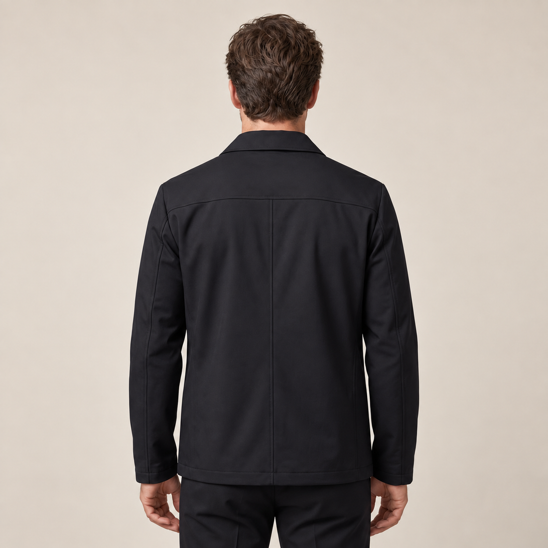 Men's Fleece-Lined Shirt Collar Jacket