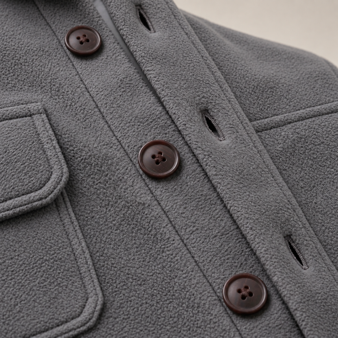 Men's Fleece Overshirt Jacket