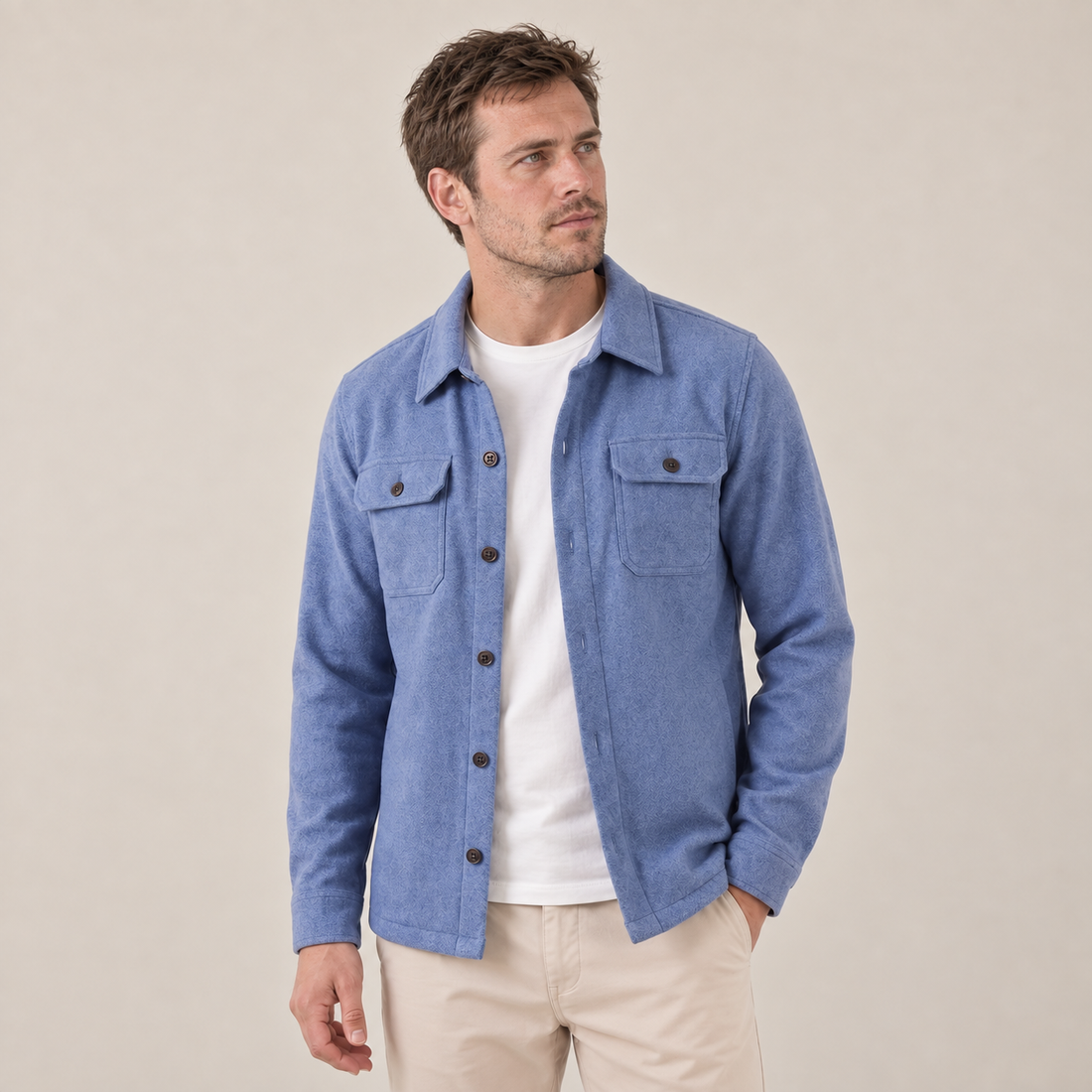 Men's Fleece Overshirt Jacket