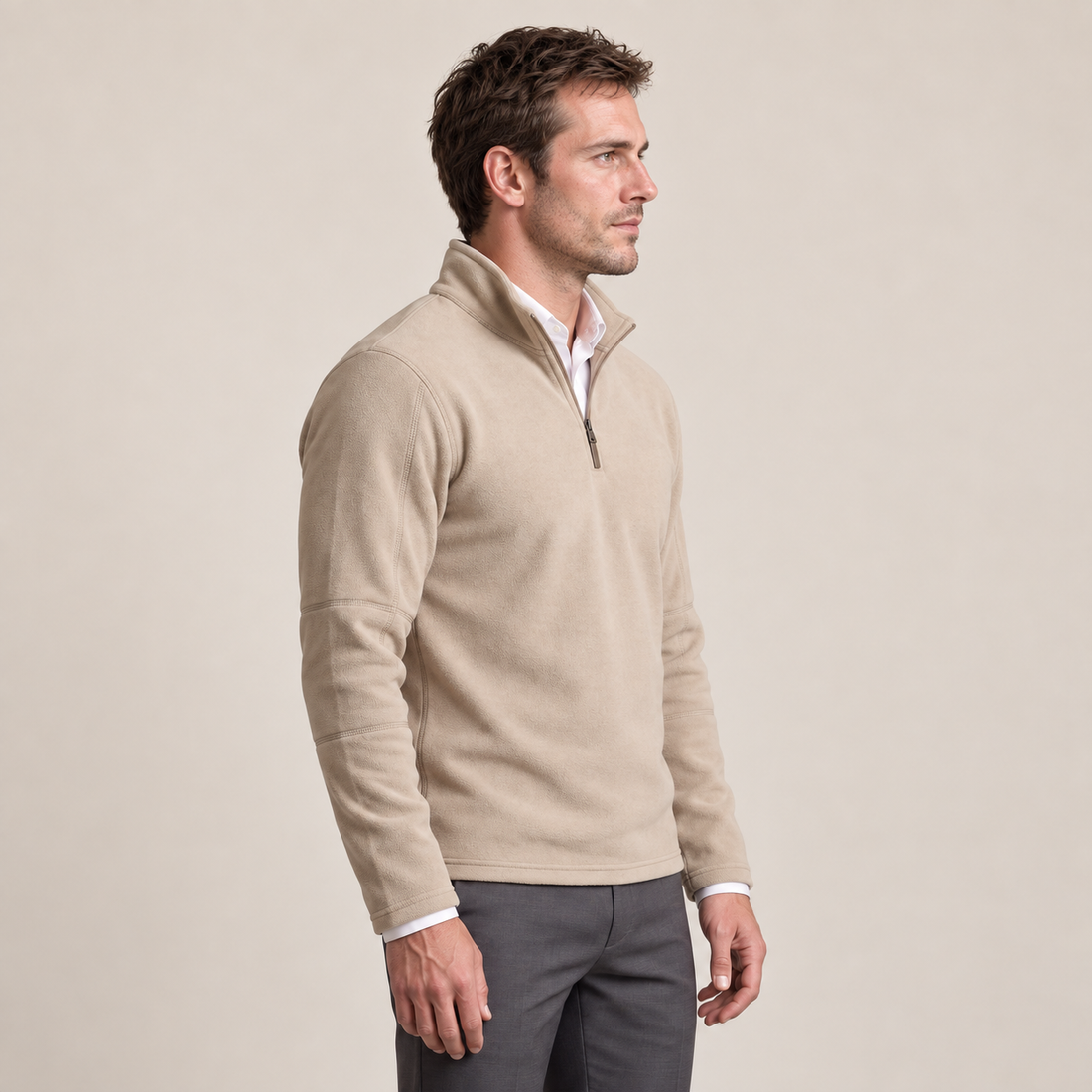 Men's Fleece Quarter-Zip Pullover