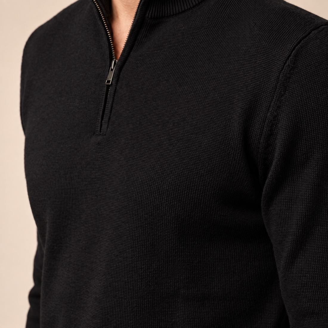 Men's Half-Zip Knit Sweater