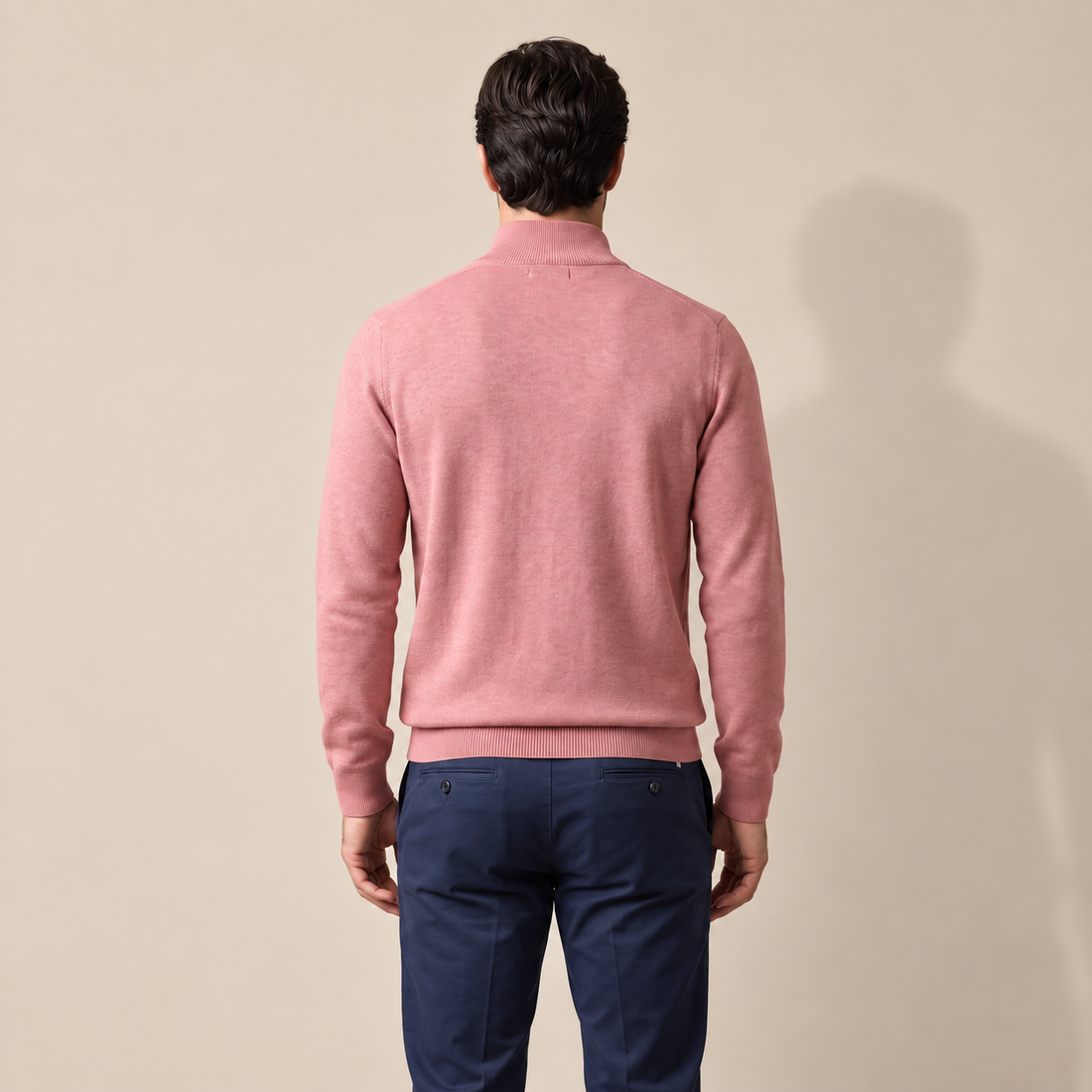 Men's Half-Zip Knit Sweater