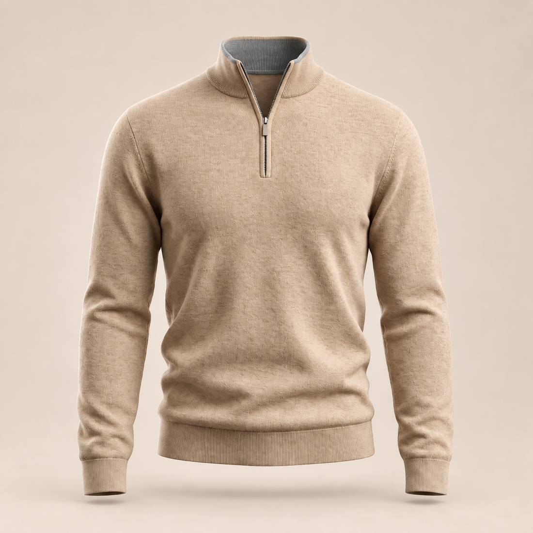 Men's Half-Zip Knit Sweater