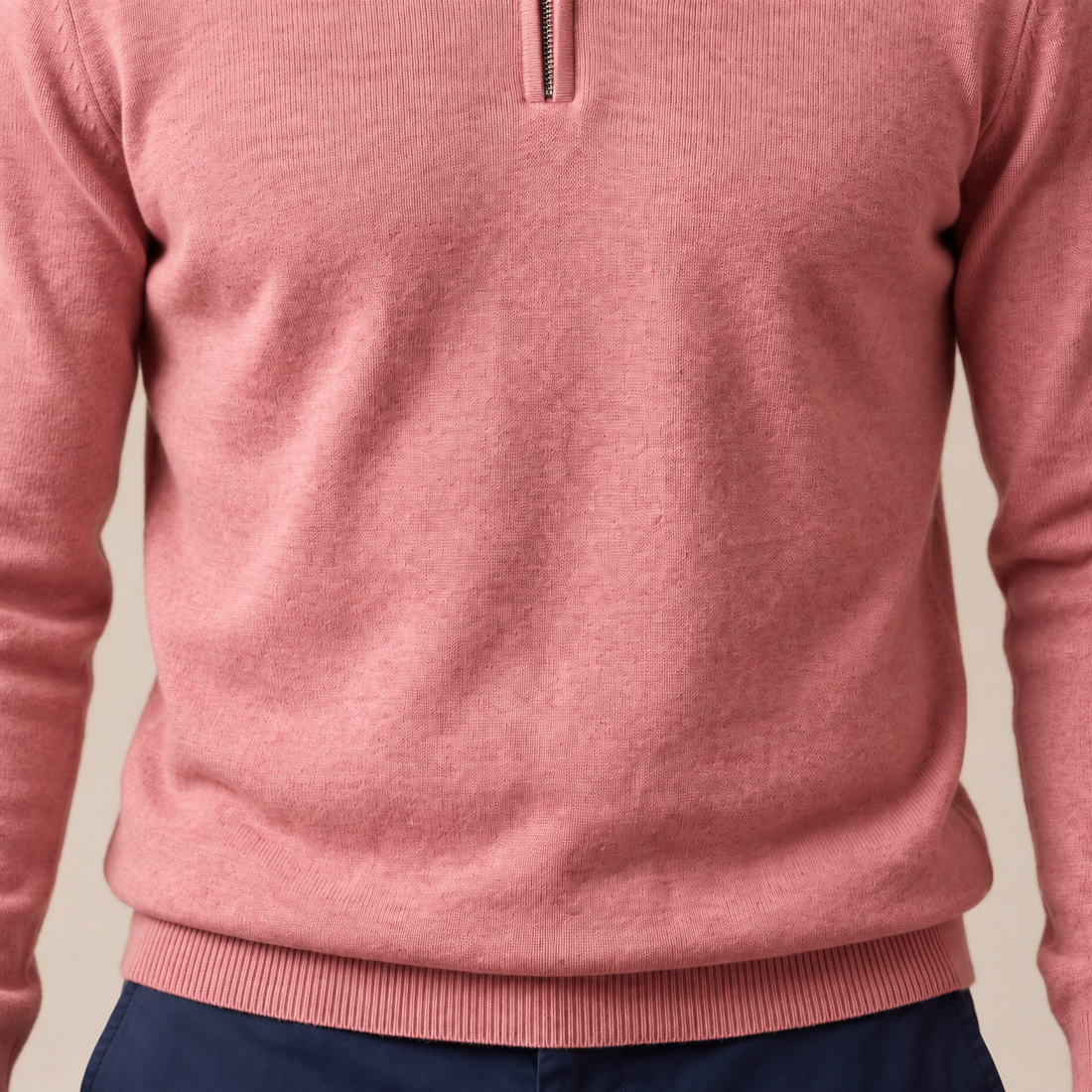 Men's Half-Zip Knit Sweater