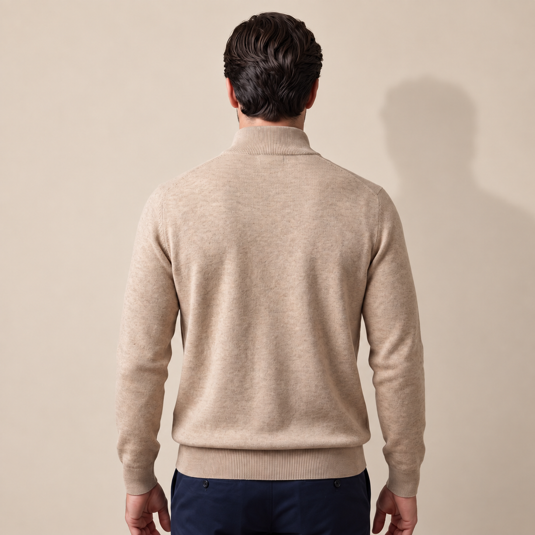 Men's Half-Zip Knit Sweater