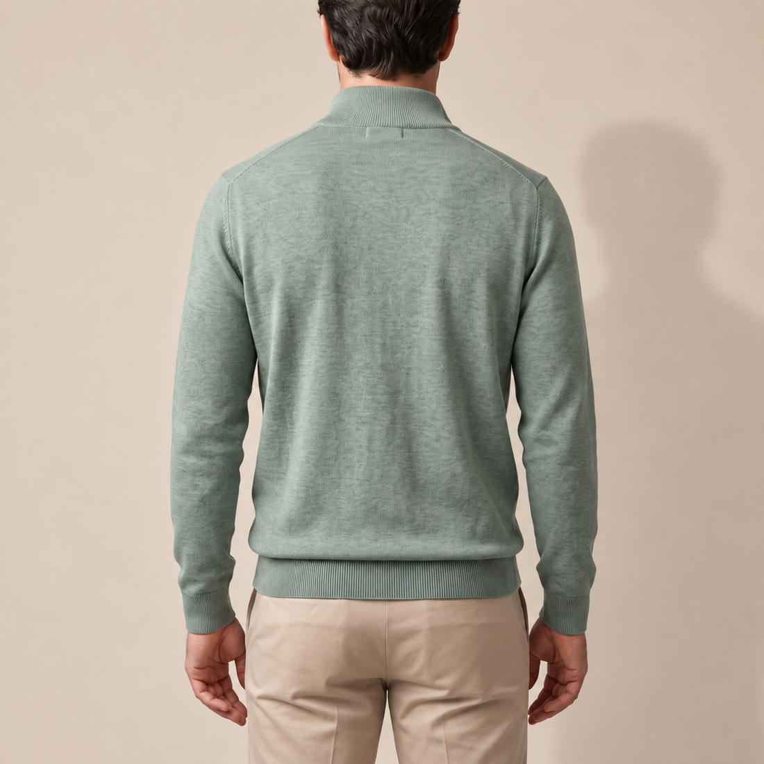 Men's Half-Zip Knit Sweater