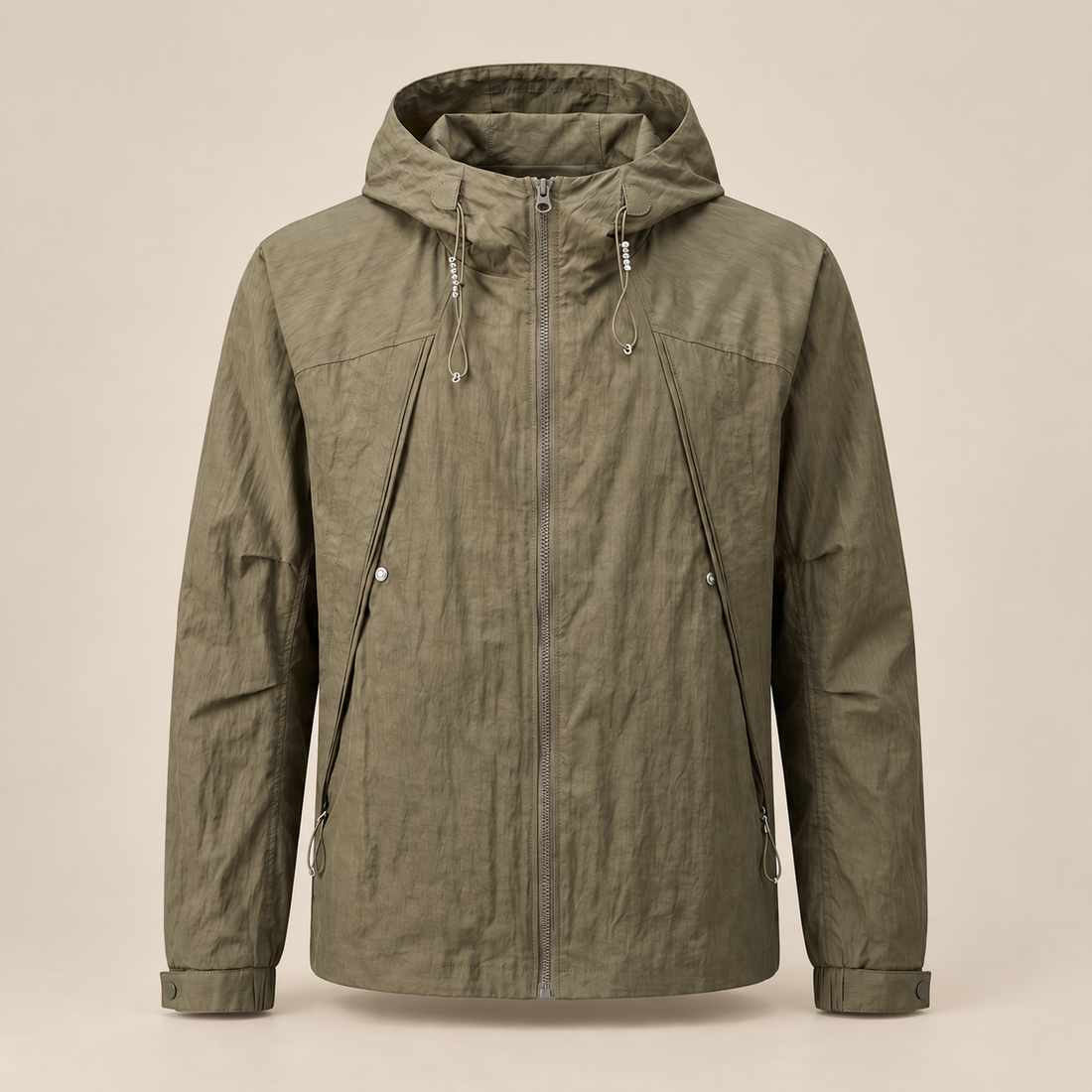Men's Hooded Lightweight Windbreaker Jacket