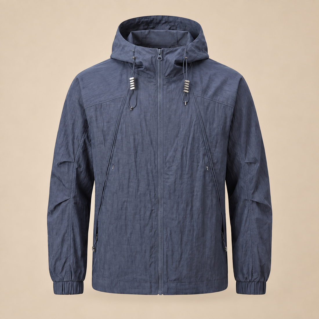 Men's Hooded Lightweight Windbreaker Jacket