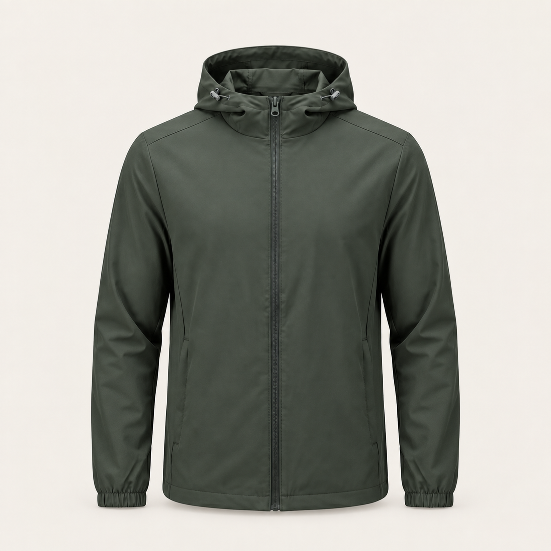 Men's Softshell Jacket with Drawstring Hood