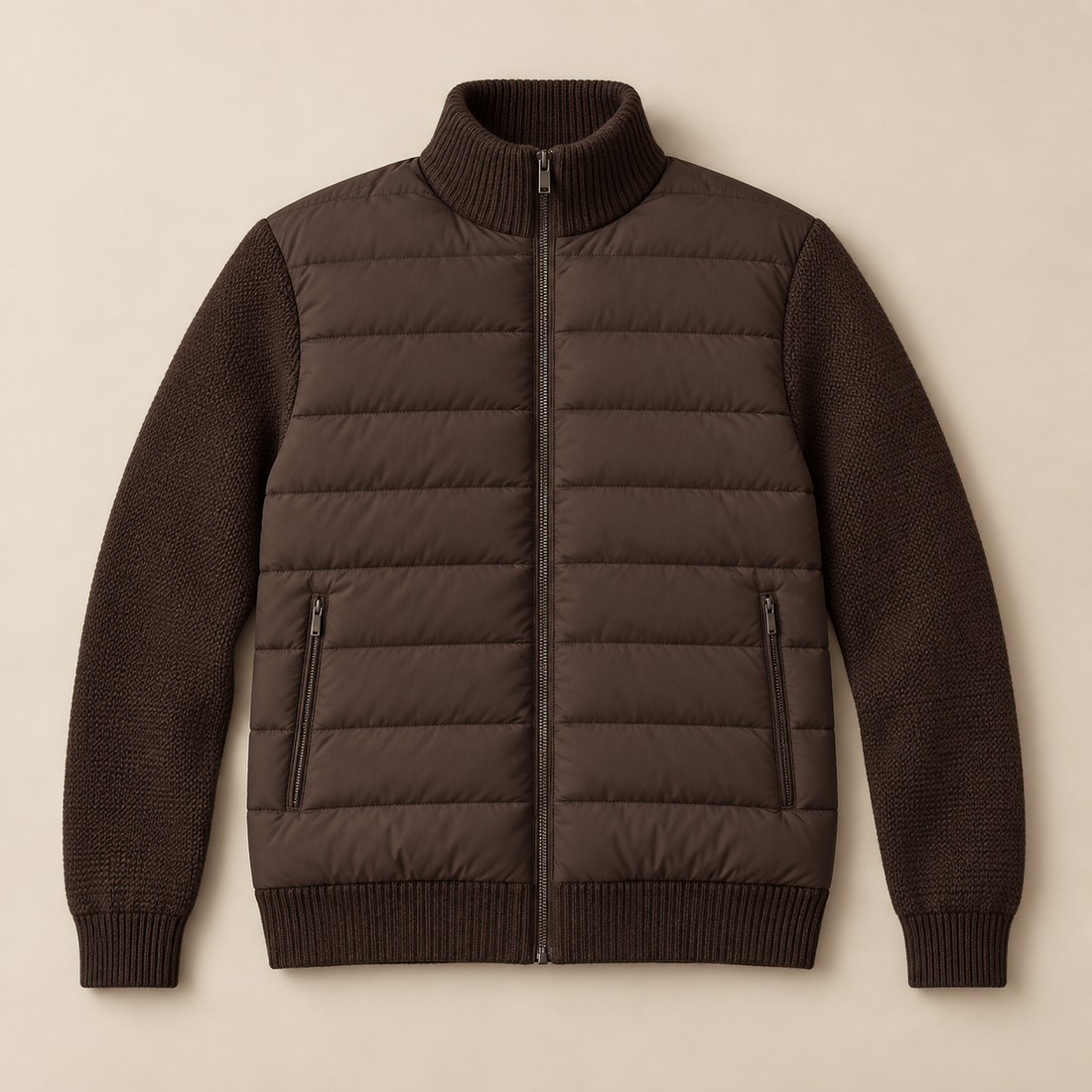 Men's Knit Sleeve Down Jacket