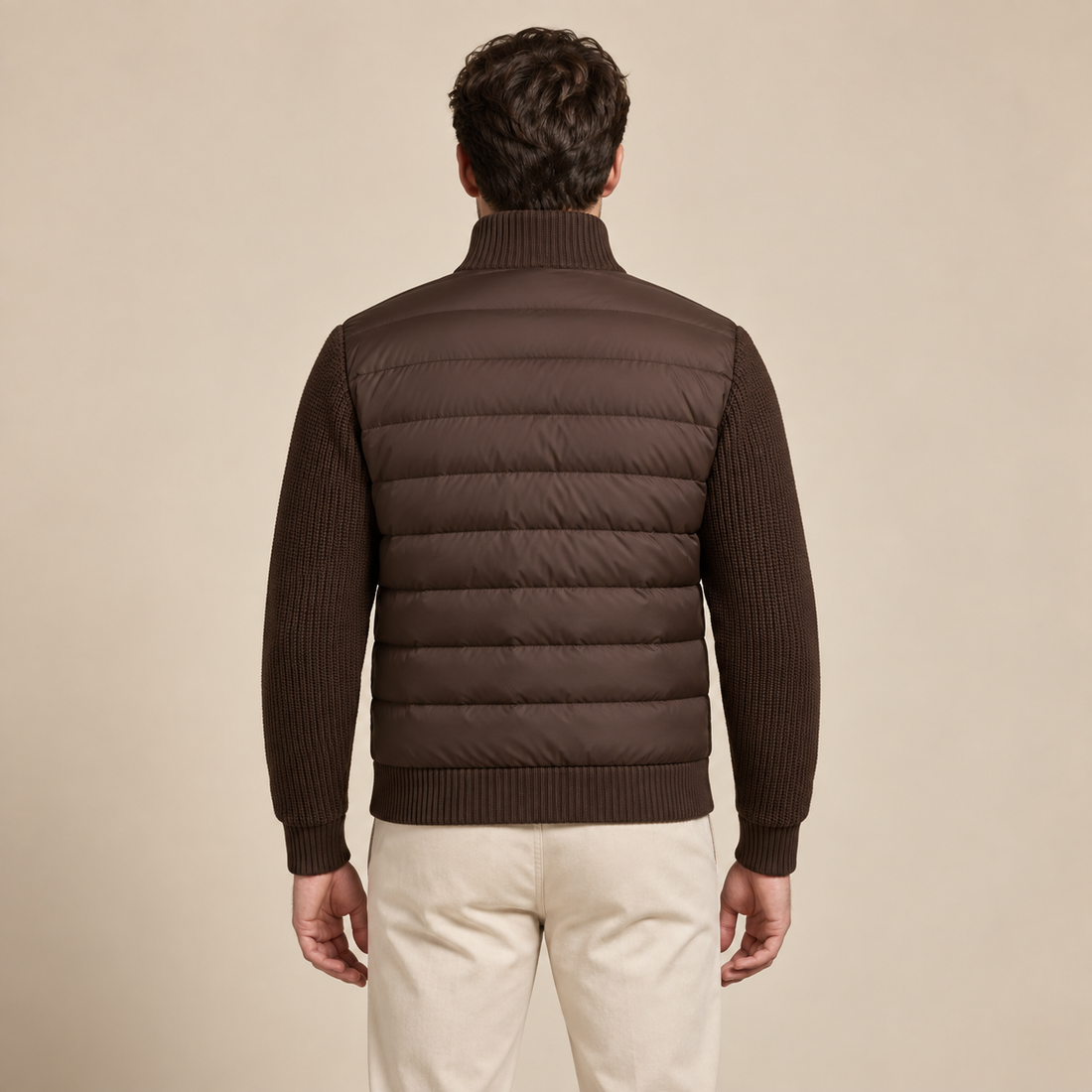 Men's Knit Sleeve Down Jacket