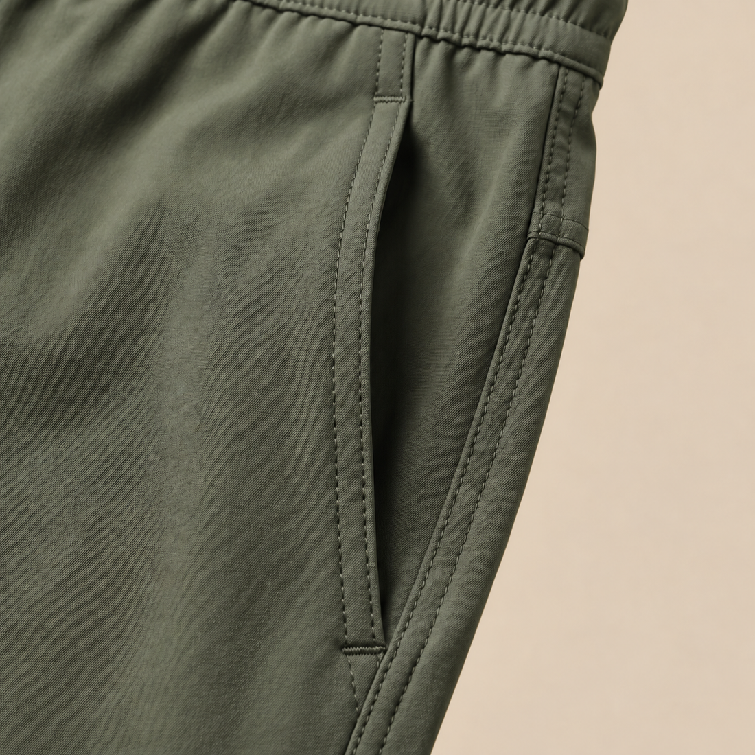 Men's Lightweight Nylon Drawstring Trousers